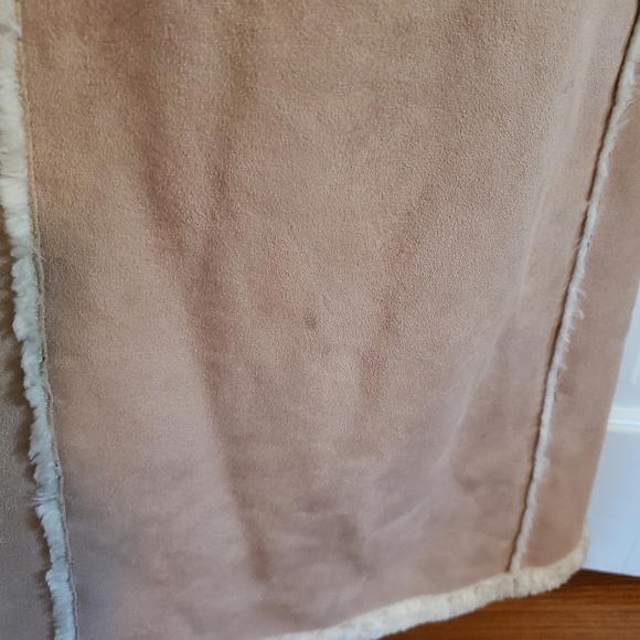 Maxi faux shearling wrap coat. M. - Picture 5 of 6